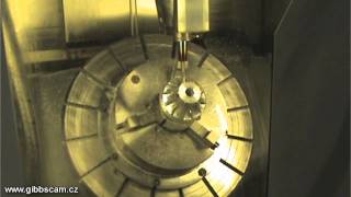 Obrábění oběžného kola  Impeller machining [upl. by Ileyan]