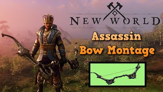 New World  BOW MONTAGE  Fast Backline Assassin [upl. by Anaj804]