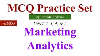 marketing analytics mcq  unit 2345  mcq on marketing analytics  marketing analytics [upl. by Bouldon182]