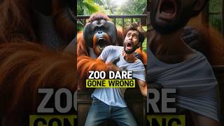 Orangutan Grabs Taunting Man  Wild Encounter shorts animals wildlife orangutan [upl. by Aidne]