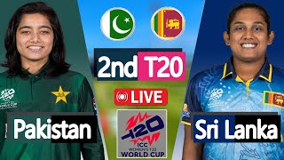 ICC Womens T20 World Cup  Sri Lanka Women vs Pakistan Women LIVE Score  PAKW vs SLW 2nd Match [upl. by Rodenhouse641]