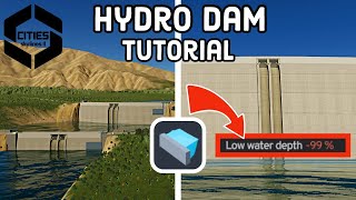 How to Build HYDRO DAMS in Cities Skylines 2 [upl. by Bergin]