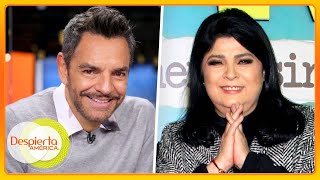 Eugenio Derbez habla del deseo que espera cumplir con Victoria Ruffo  Despierta América [upl. by Neenaj]