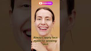 Apply face mask for glowing skin skincare tending facemask beauty [upl. by Aihsa]