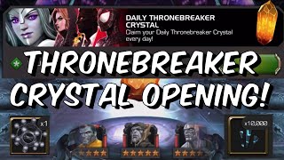 Thronebreaker Crystal Daily Opening  MASSIVE Upgrade from Cavalier  Marvel Contest of Champions [upl. by Iormina]