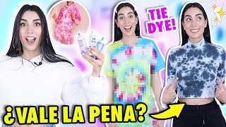 PROBANDO TIE DYE por PRIMERA VEZ 🌈 😱TEÑI toda MI ROPA  Claudipia [upl. by Harvard176]