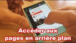 Comment accéder a toutes les pages en arrière plans sur les iphones  historique de navigation [upl. by Gilbertson]