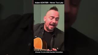 Adam gontier acoustic prevent suicide music alternative acoustic [upl. by Sherr]