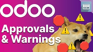 Approvals amp Warnings  Odoo Purchase [upl. by Citron924]