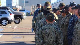 US NAVY Captain Julie Grunwell Gives Awards at Assault Craft Unit One ACU1 [upl. by Madson]