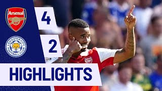 Arsenal 42 Leicester  All Goals amp Highlights  Premier League 202425 [upl. by Airotnahs116]