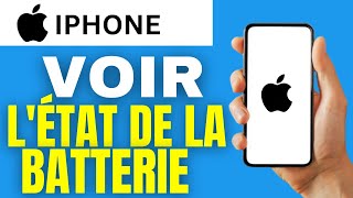 Comment voir létat de la batterie iphone [upl. by Yesrod]