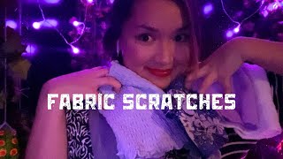 ASMR scratching different fabrics NO TALKING [upl. by Enairda984]