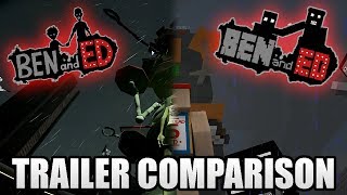 Comparison  Ben and Ed Launch Trailer and Minecraft [upl. by Legra368]