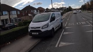 TYPICAL OPENREACH DRIVER BLOCKING CYCLE LANE AND FOOTPATH [upl. by Ecinert]