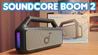 Soundcore Boom 2  Soundtest quotBASS GOOD BUT LACK IN TUNNINGquot [upl. by Elkcim]