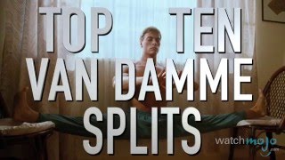 Top 10 JeanClaude Van Damme Splits Quickie [upl. by Aeet521]