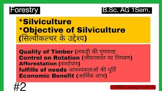 Silviculture  Definition of Silviculture  Objective of Silviculture  Forestry  Afforestation [upl. by Norehs]