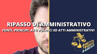 LE FONTI DEL DIRITTO AMMINISTRATIVO [upl. by Kciremed890]