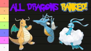 Ranking Every FullyEvolved Dragon Type Pokemon [upl. by Hanoy]