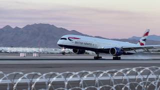 British Airways Airbus A3501041 lands at Las Vegas  GXWBJ [upl. by Arnoldo]