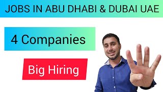 JOBS IN DUBAI amp ABU DHABI UAE 4 COMPANIES WALK IN INTERVIEW  FOUGHTY1 [upl. by Om]