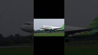 Pesawat Citilink Qg922  A320 PKGQS Landing Kualanamu Airport shorts citilink [upl. by Aneel572]