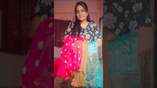 Nenu sarees tho kuttina frocks👗shortsteluguviralvideostitchingfoodfashion [upl. by Theurich]