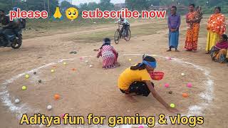 counting Ball 🏀 in Circle ⭕ on eyes closes by cloth to win biscuits trending viralvideo funny [upl. by Notnef]