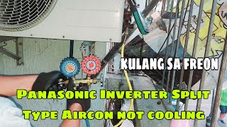 Panasonic Inverter Split Type Aircon not cold Walang Lamig [upl. by Aglo]