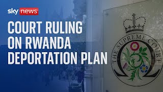 UK Supreme Court rules on governments plan to deport migrants to Rwanda [upl. by Enylekcaj]