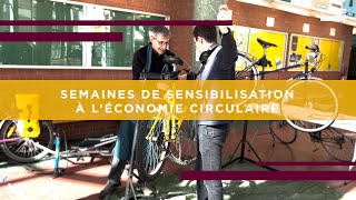 Semaines de sensibilisation à léconomie circulaire à lUVSQ [upl. by Ahsikym]