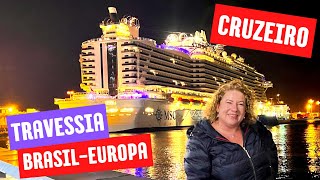 Cruzeiro de TRAVESSIA Brasil  Europa Veja o que tem para fazer no NAVIO [upl. by Landsman]