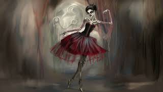 Gothic Halloween Screensaver with Fun Halloween Music Victorian Ballerina Witch TV Art [upl. by Neltiac]