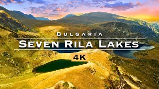 Rila Lakes  Most Beautiful Place In Bulgaria 4K Drone Footage Fantastic Views Of Nature 4K [upl. by Sandra920]