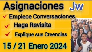 Asignaciones Seamos Mejores Maestros Enero 2024 jw [upl. by Etteloiv821]