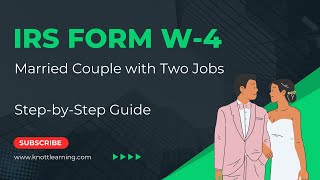 How to Fill Out Form W4 for Married Couple with Two Jobs [upl. by Hastings]