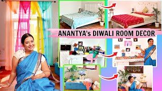 DIWALI Hacks  Anantyas ROOM DECOR and TOUR  CookwithNisha [upl. by Ku]