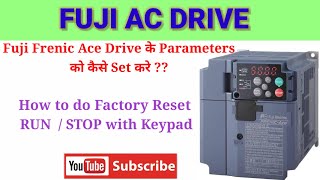 Fuji AC Drive  How to Run Fuji AC Drive   In Hindi [upl. by Godrich755]