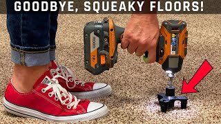 Stop Squeaky Floors on Carpet or Hardwood [upl. by Latvina]