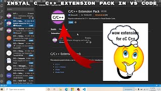 How To Install C C Extension Pack in Visual Studio Code  By BDM Captain [upl. by Bannerman625]