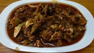 Goat Head Curry Meka Thalakaya Koora Preparation in Telugu మేక తలకాయ మాంసము కూర [upl. by Ffoeg]