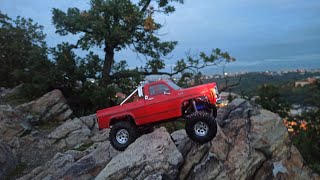 Traxxas TRX 4 higthtrail Chevrolet k10  first run 😍 [upl. by Trudie819]