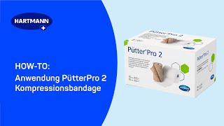 HOWTO Anwendung PütterPro 2 Kompressionsbandage [upl. by Enaols]