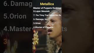 Metallica Master of Puppets Ranking [upl. by Keller]