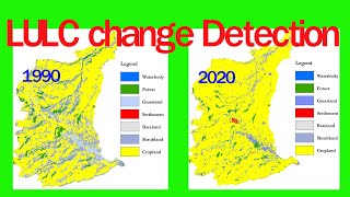 Land useLand cover Change detection using ArcGIS [upl. by Leicam]