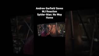 Andrew Garfield Saves MJ Reaction shorts [upl. by Emlen]