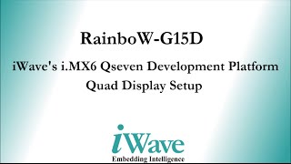 iWaves Quad Display Demo on iMX6 Qseven Development Platform [upl. by Phenica]