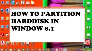 How To Partition Hard Disk in Window 81 [upl. by Sajet]