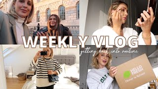 VLOG GETTING BACK INTO ROUTINE amp HELLO FRESH  SHOOTING CONTENT amp NEW SKINCARE [upl. by Quartis]